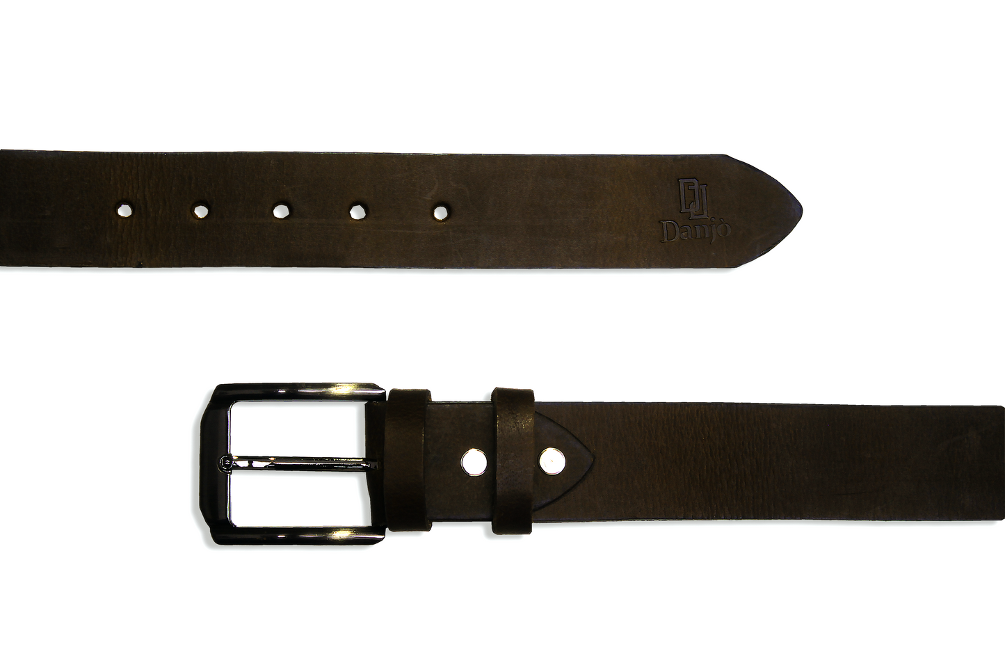 Casual Faux Leather Belt (Brown)