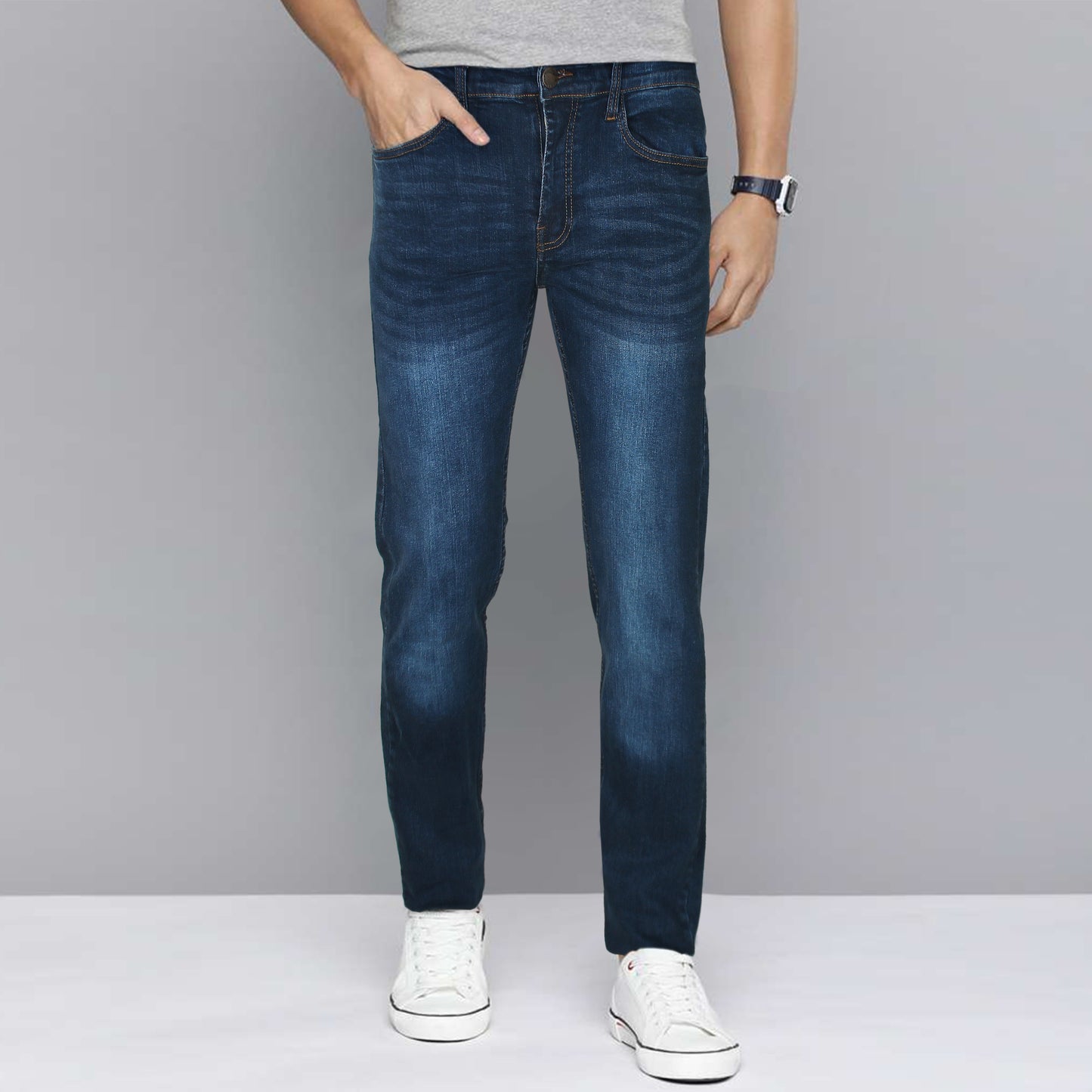 Slim Fit Jeans (Dark Blue)