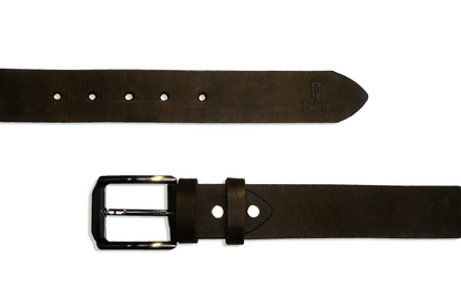 Casual Faux Leather Belt (Brown)