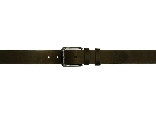 Casual Faux Leather Belt (Brown)